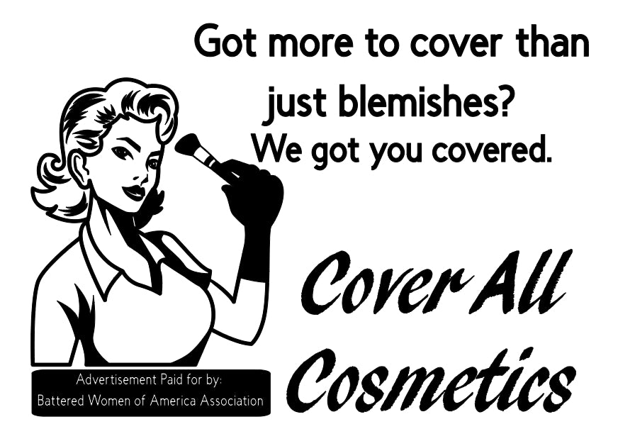 Cosmetics Ad From Battered Women's Shelters
